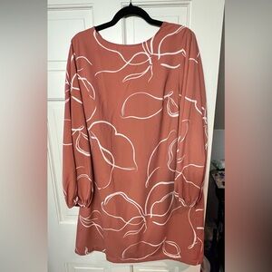 a new day Terracotta Top with Ivory Pattern